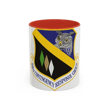 818th Contingency Response Group (U.S. Air Force) Accent Coffee Mug 11oz Red - Go Mug Yourself