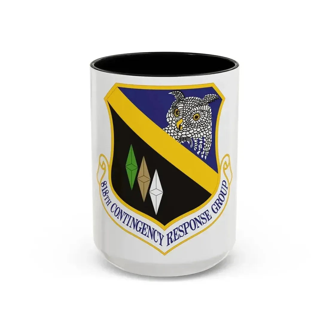 818th Contingency Response Group (U.S. Air Force) Accent Coffee Mug 15oz Black - Go Mug Yourself