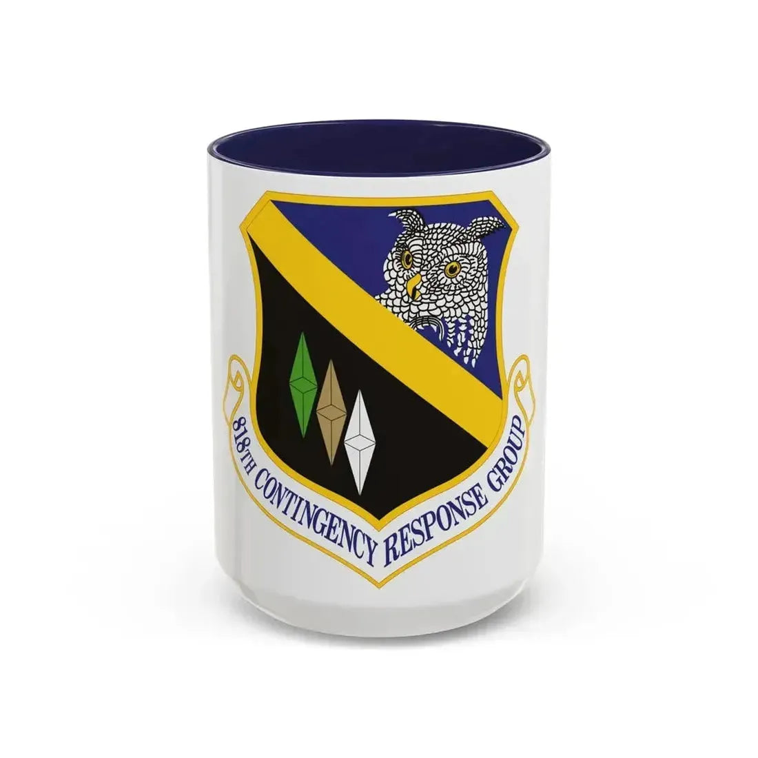 818th Contingency Response Group (U.S. Air Force) Accent Coffee Mug 15oz Navy - Go Mug Yourself