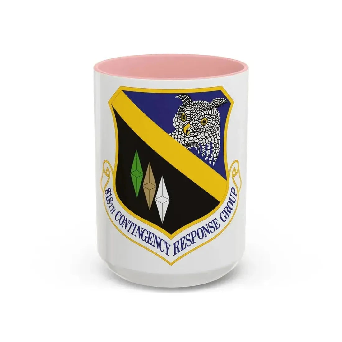 818th Contingency Response Group (U.S. Air Force) Accent Coffee Mug 15oz Pink - Go Mug Yourself