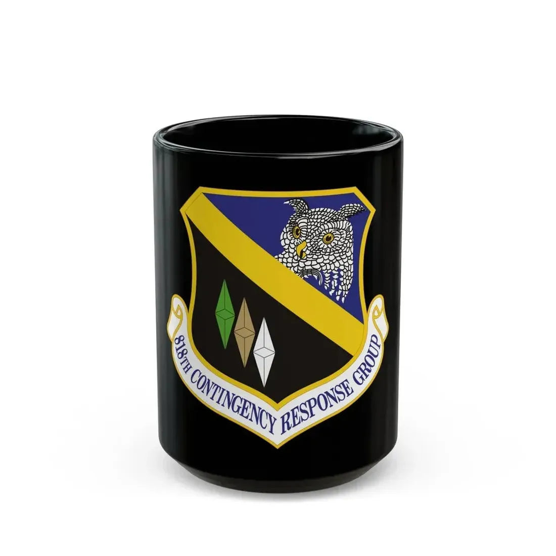 818th Contingency Response Group (U.S. Air Force) Black Coffee Mug 15oz - Go Mug Yourself