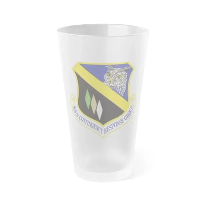 818th Contingency Response Group (U.S. Air Force) Frosted Pint Glass 16oz 16oz Frosted - Go Mug Yourself