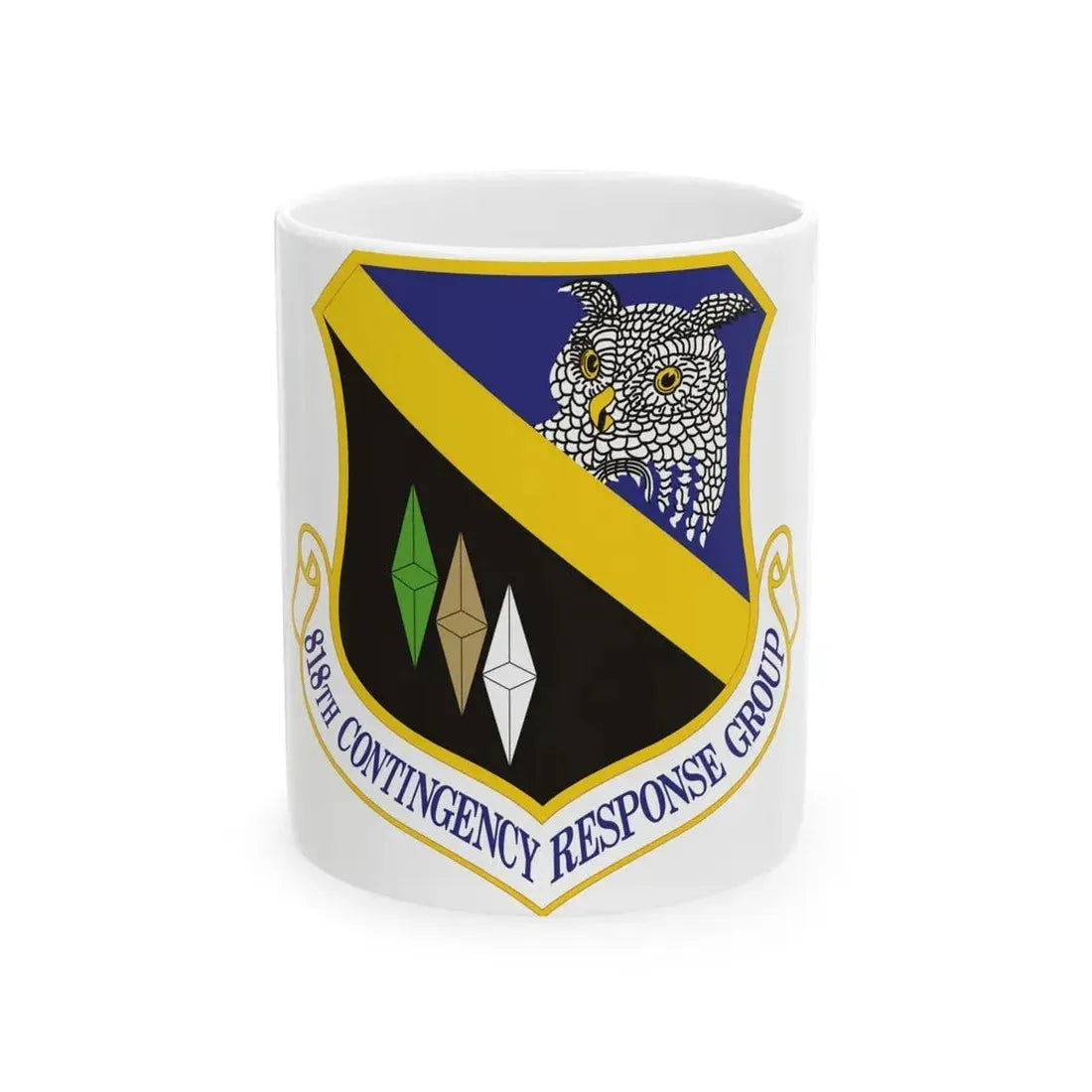 818th Contingency Response Group (U.S. Air Force) White Coffee Mug 11oz - Go Mug Yourself