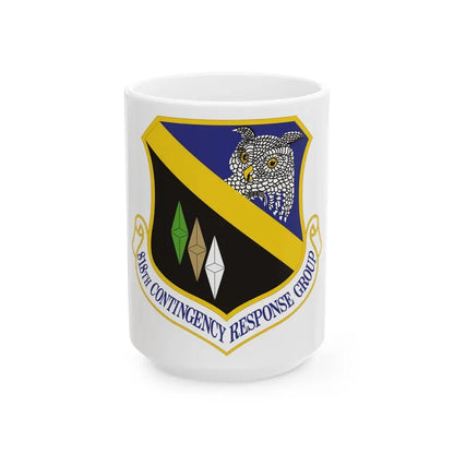 818th Contingency Response Group (U.S. Air Force) White Coffee Mug 15oz - Go Mug Yourself