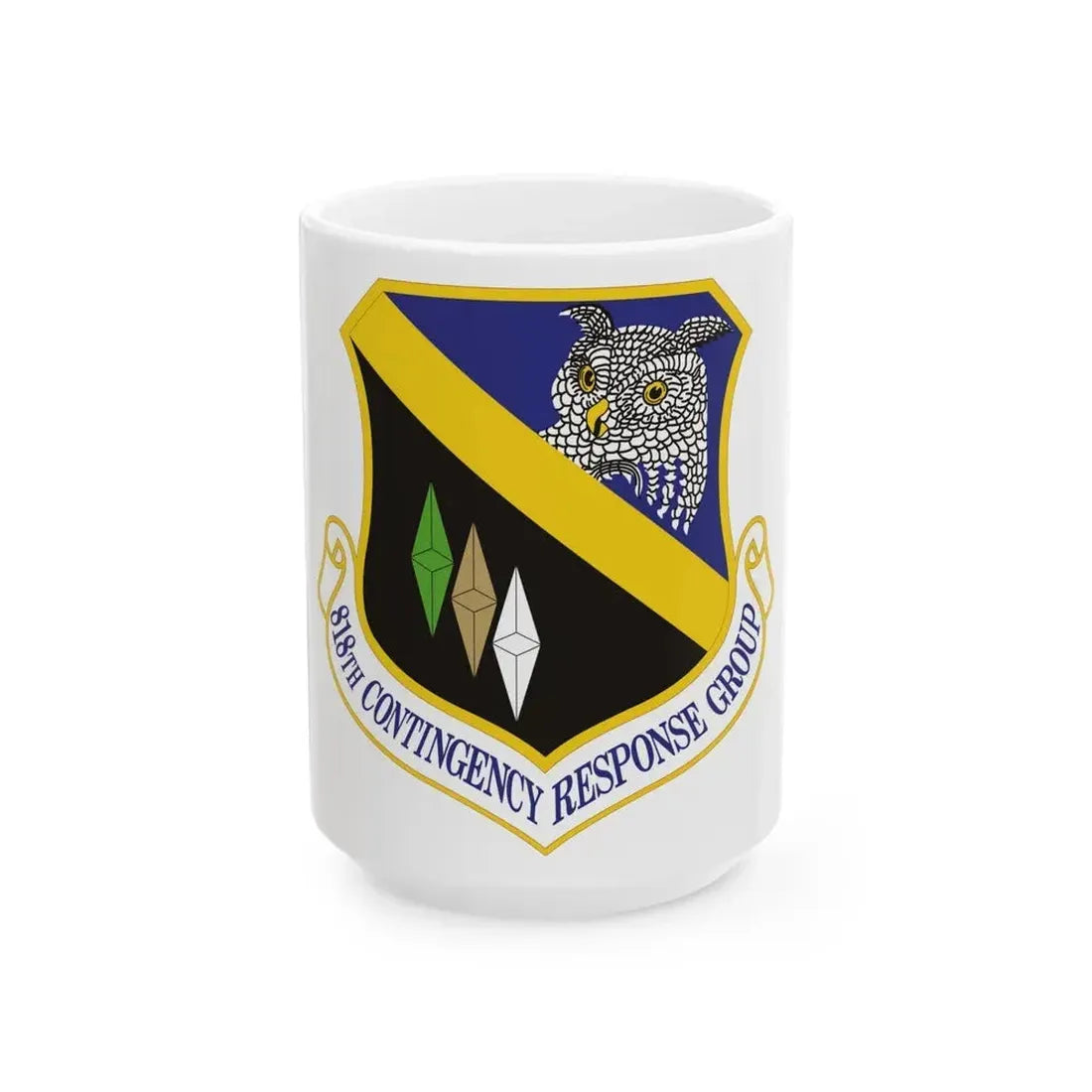 818th Contingency Response Group (U.S. Air Force) White Coffee Mug 15oz - Go Mug Yourself