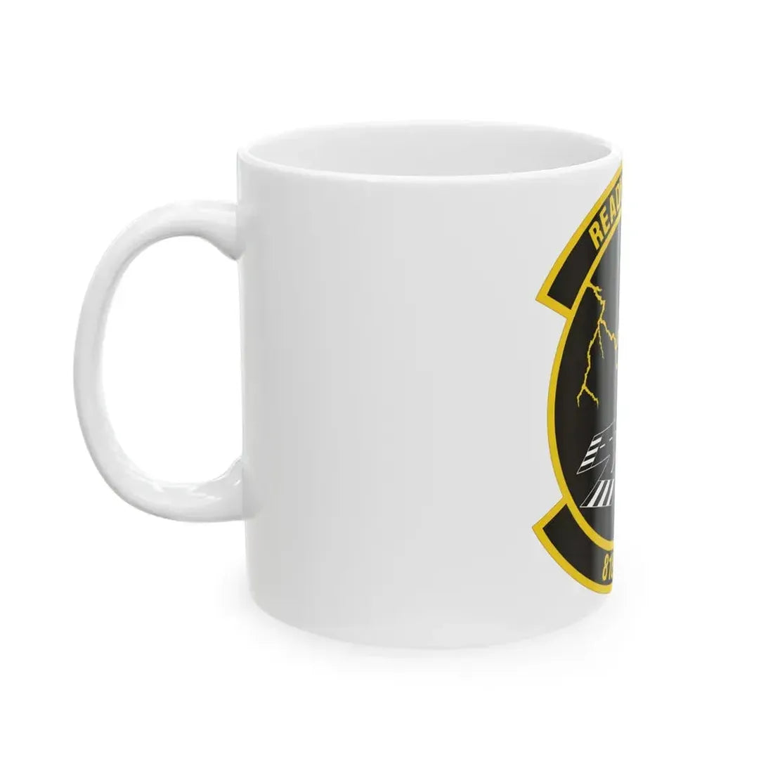 818th Global Mobility Readiness Squadron (U.S. Air Force) White Coffee Mug - Go Mug Yourself