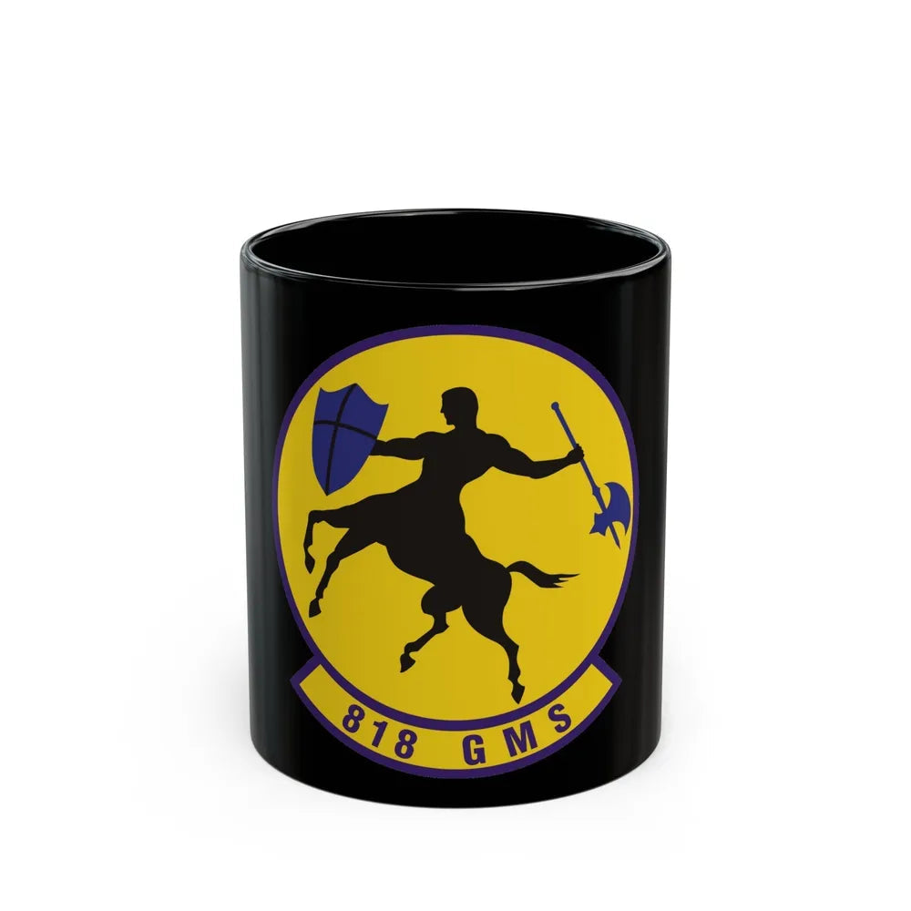 818th Global Mobility Squadron (U.S. Air Force) Black Coffee Mug-11oz-Go Mug Yourself