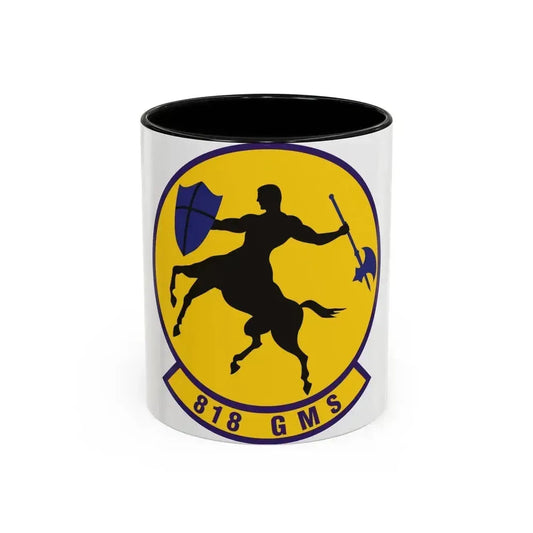 818th Global Mobility Squadron (U.S. Air Force) Accent Coffee Mug 11oz Black - Go Mug Yourself