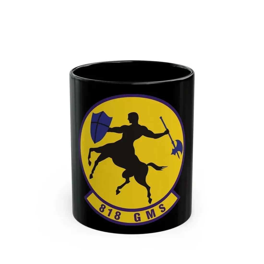 818th Global Mobility Squadron (U.S. Air Force) Black Coffee Mug 11oz - Go Mug Yourself