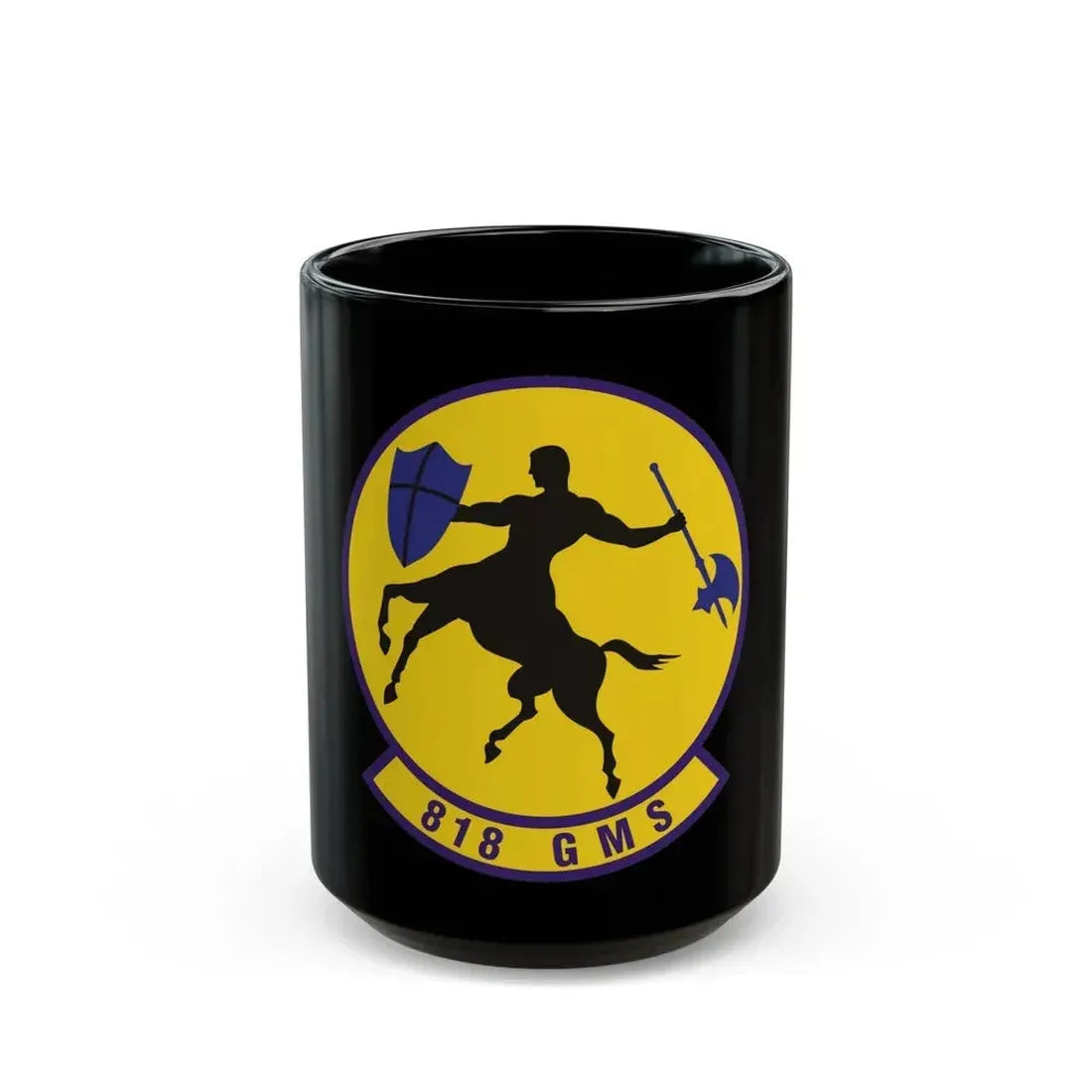 818th Global Mobility Squadron (U.S. Air Force) Black Coffee Mug 15oz - Go Mug Yourself