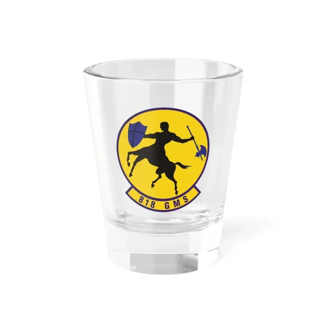 818th Global Mobility Squadron (U.S. Air Force) Shot Glass 1.5oz 1.5oz - Go Mug Yourself