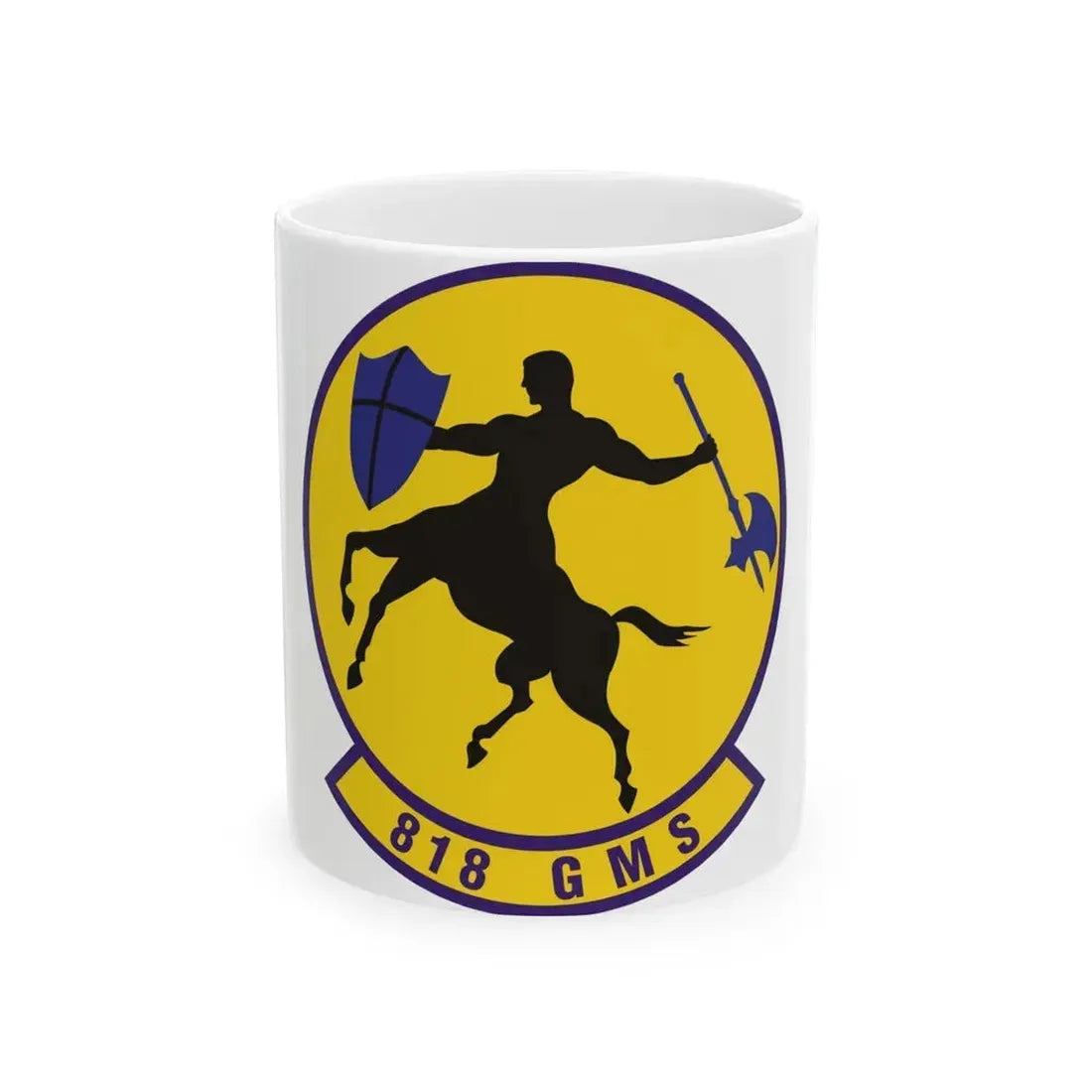 818th Global Mobility Squadron (U.S. Air Force) White Coffee Mug - Go Mug Yourself