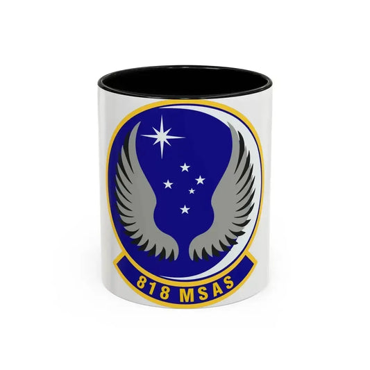 818th Mobility Support Advisory Squadron (U.S. Air Force) Accent Coffee Mug 11oz Black - Go Mug Yourself