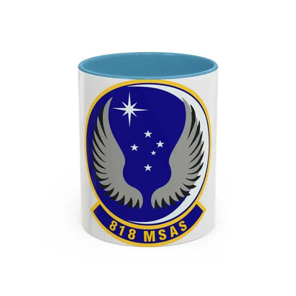 818th Mobility Support Advisory Squadron (U.S. Air Force) Accent Coffee Mug 11oz Light Blue - Go Mug Yourself