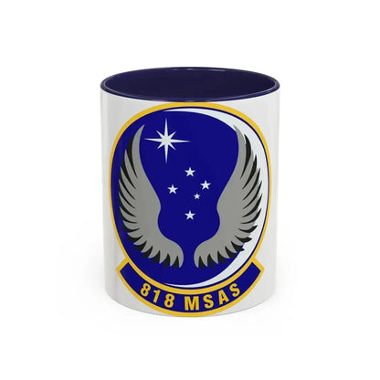 818th Mobility Support Advisory Squadron (U.S. Air Force) Accent Coffee Mug 11oz Navy - Go Mug Yourself