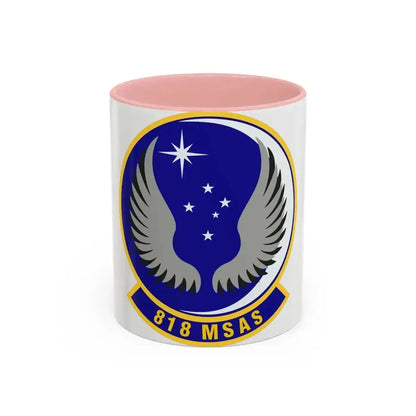 818th Mobility Support Advisory Squadron (U.S. Air Force) Accent Coffee Mug 11oz Pink - Go Mug Yourself