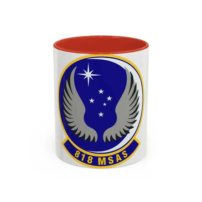 818th Mobility Support Advisory Squadron (U.S. Air Force) Accent Coffee Mug 11oz Red - Go Mug Yourself