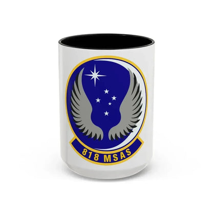 818th Mobility Support Advisory Squadron (U.S. Air Force) Accent Coffee Mug 15oz Black - Go Mug Yourself
