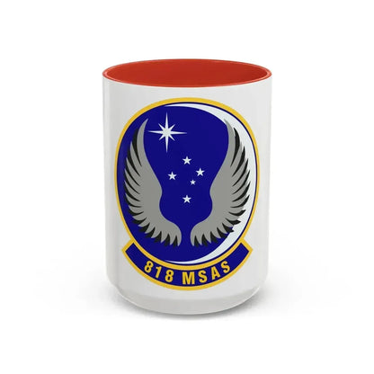818th Mobility Support Advisory Squadron (U.S. Air Force) Accent Coffee Mug 15oz Red - Go Mug Yourself