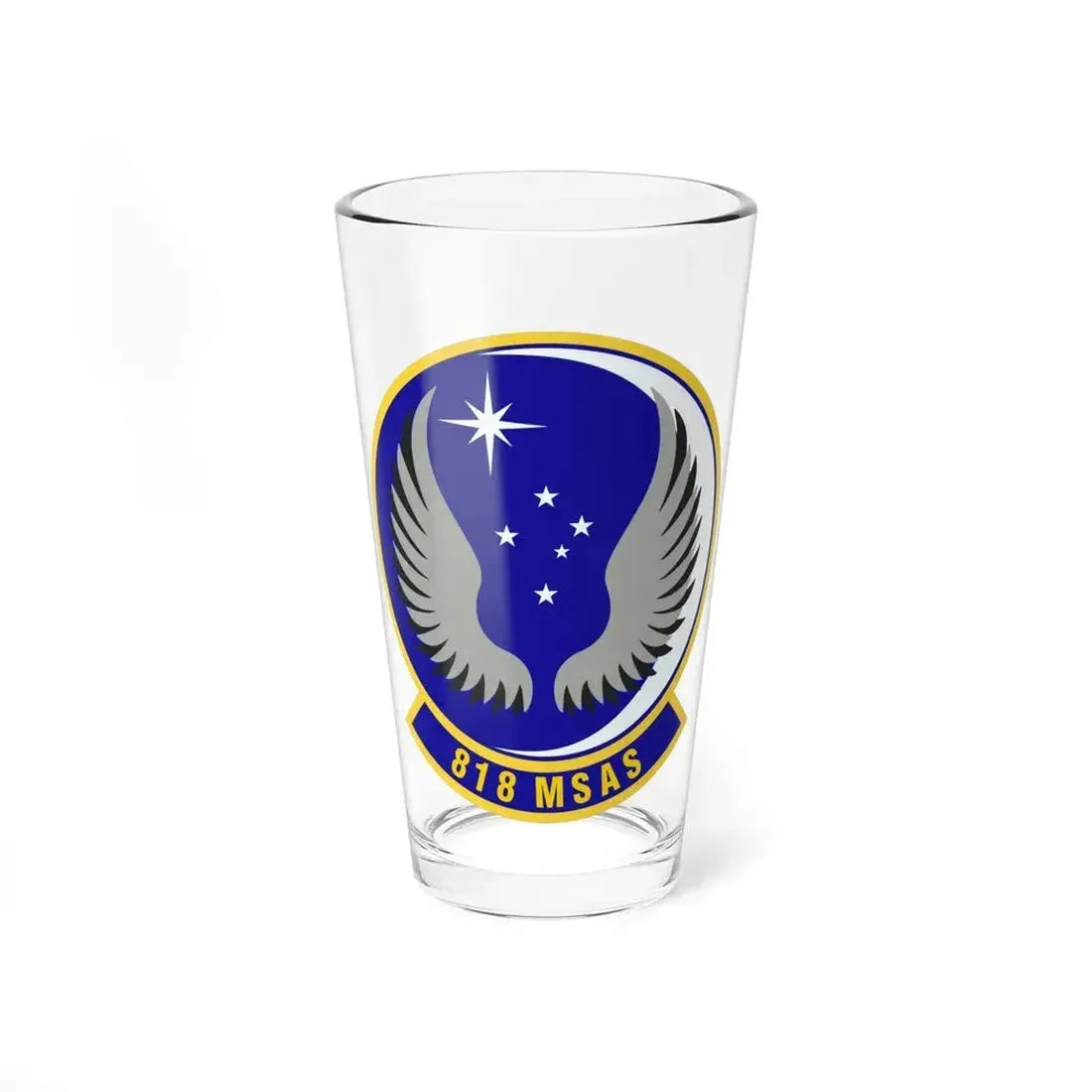 818th Mobility Support Advisory Squadron (U.S. Air Force) Pint Glass 16oz 16oz - Go Mug Yourself