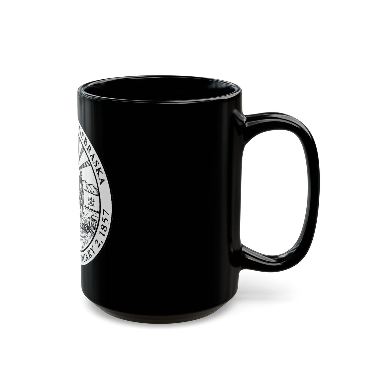 Seal of Omaha Nebraska - Black Coffee Mug
