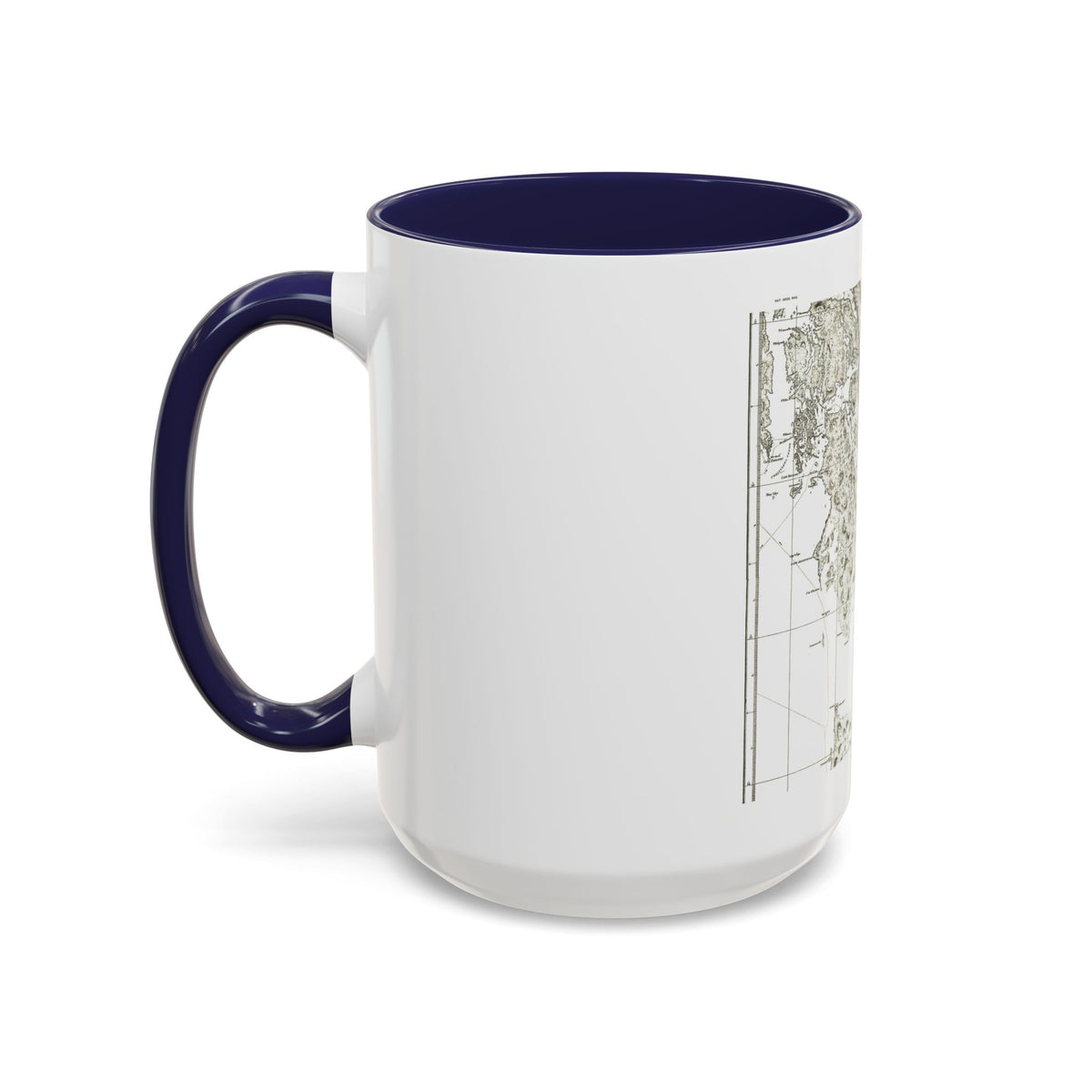 America - NorthWest Coast (1899) (Map) Accent Coffee Mug
