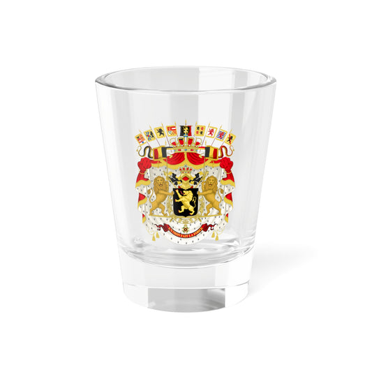 Great coat of arms of Belgium (Belgium) (Coat of Arms) Shot Glass 1.5oz