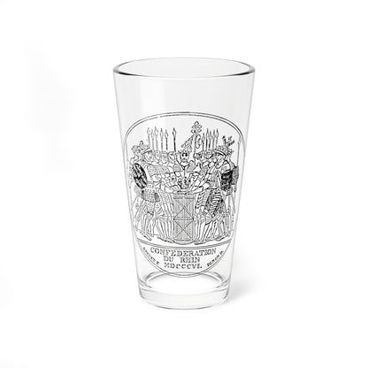 Commemorative Medal of the Rhine Confederation (Germany) (Coat of Arms) Pint Glass 16oz