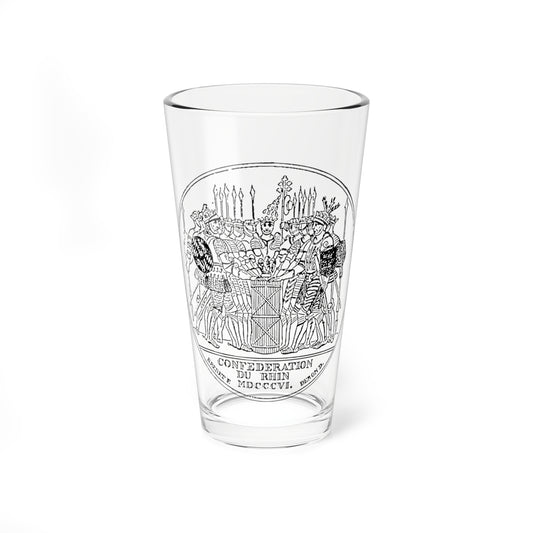 Commemorative Medal of the Rhine Confederation (Germany) (Coat of Arms) Pint Glass 16oz