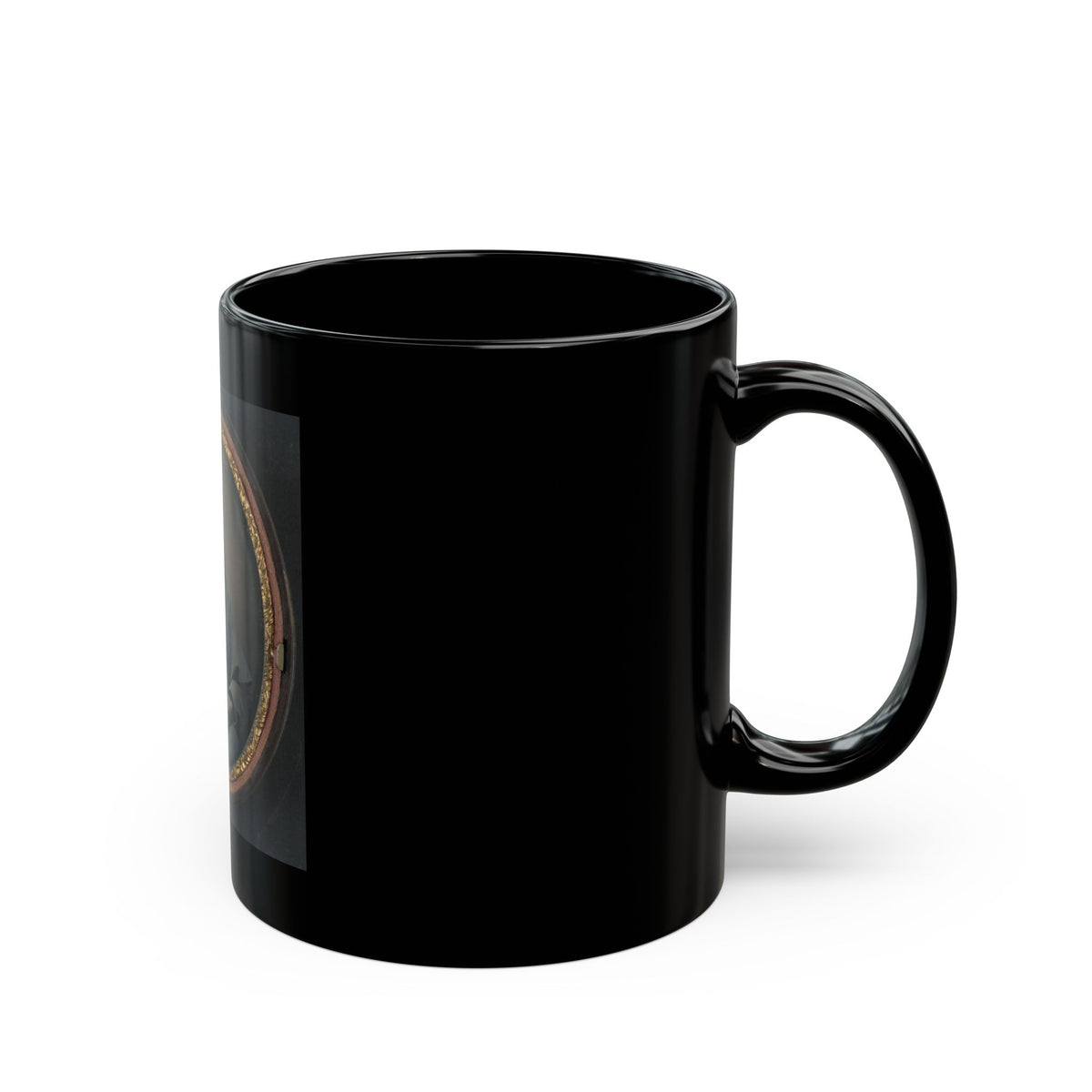 Unidentified Soldier In Union Great Coat (U.S. Civil War) Black Coffee Mug