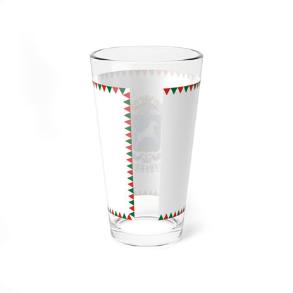 Flag of Hajdusamson variant (Hungary) Pint Glass 16oz