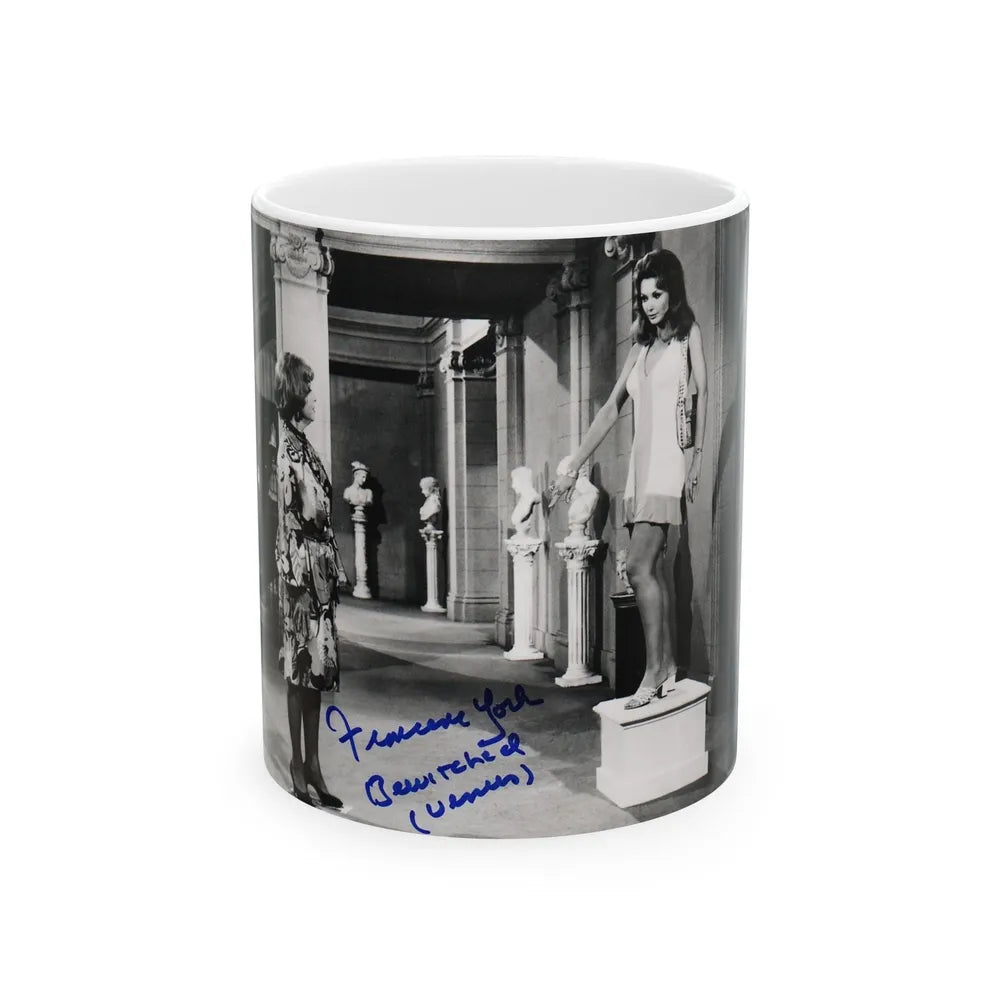 Francine York #71 (Vintage Female Icon) White Coffee Mug-11oz-Go Mug Yourself