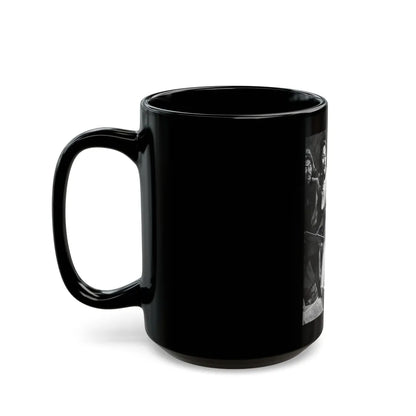 Captive Girl Compound, For Men Only, December 1964 - Black Coffee Mug-Go Mug Yourself