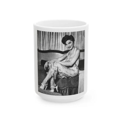 Debra Paget #362 (Vintage Female Icon) White Coffee Mug-15oz-Go Mug Yourself