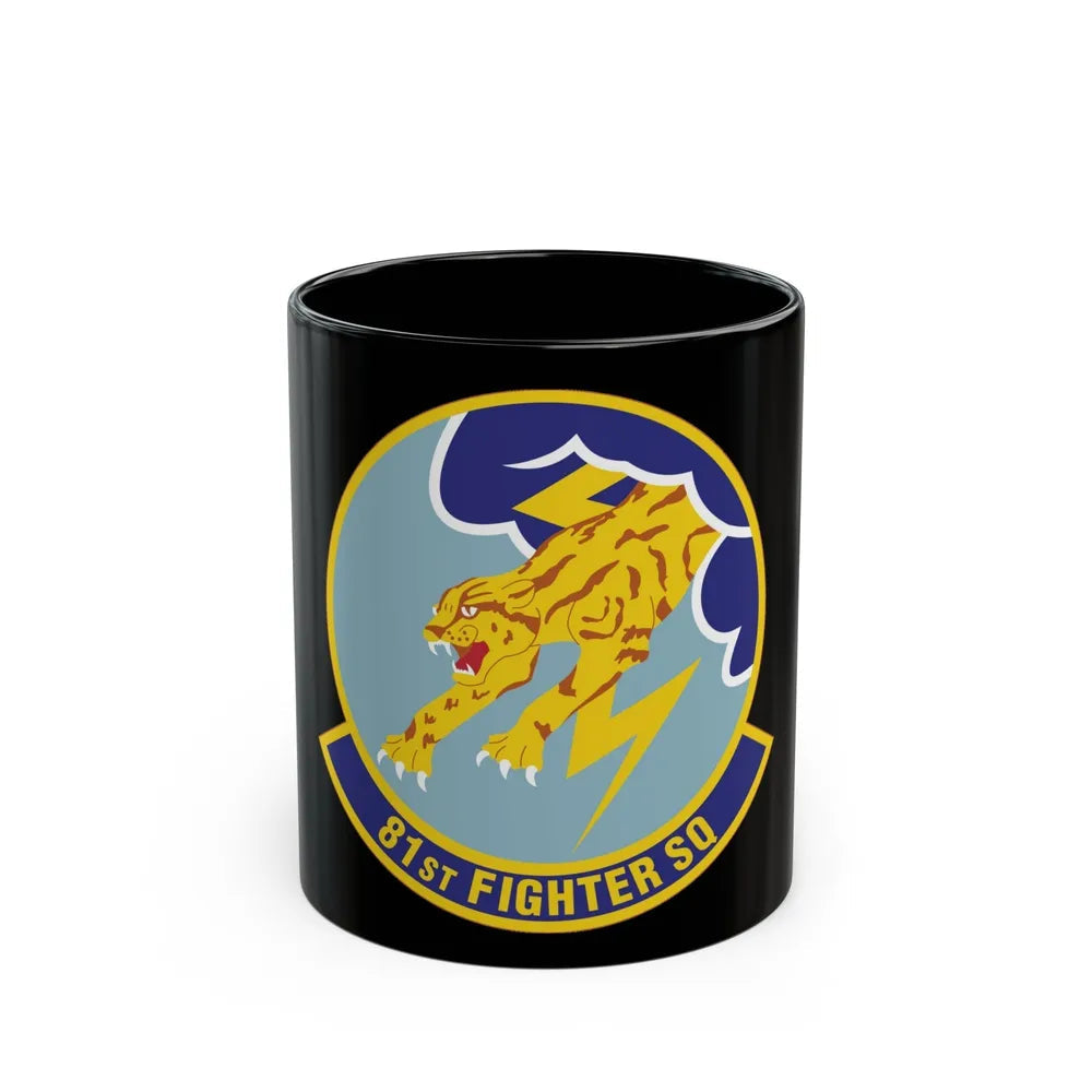 81st Fighter Squadron (U.S. Air Force) Black Coffee Mug-11oz-Go Mug Yourself