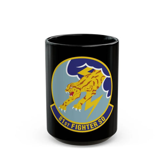 81st Fighter Squadron (U.S. Air Force) Black Coffee Mug-15oz-Go Mug Yourself