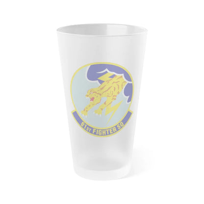 81st Fighter Squadron (U.S. Air Force) Frosted Pint Glass 16oz-16oz-Frosted-Go Mug Yourself