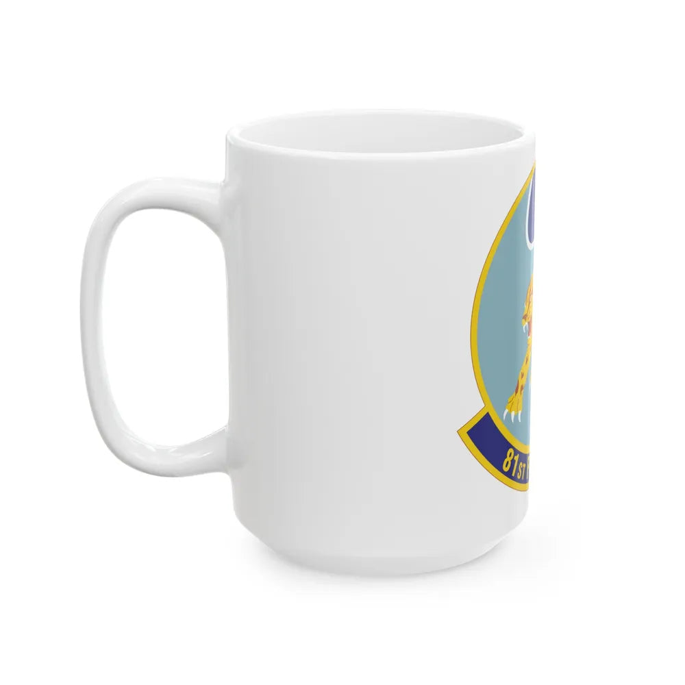 81st Fighter Squadron (U.S. Air Force) White Coffee Mug-Go Mug Yourself