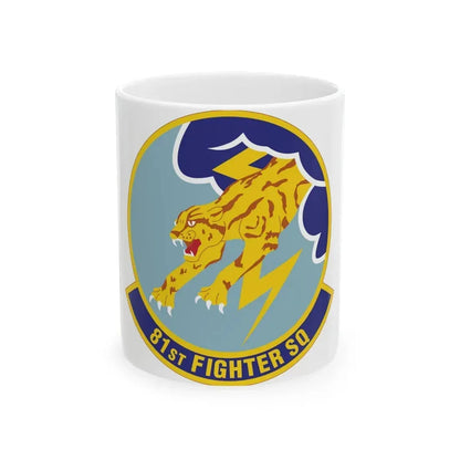81st Fighter Squadron (U.S. Air Force) White Coffee Mug 11oz - Go Mug Yourself