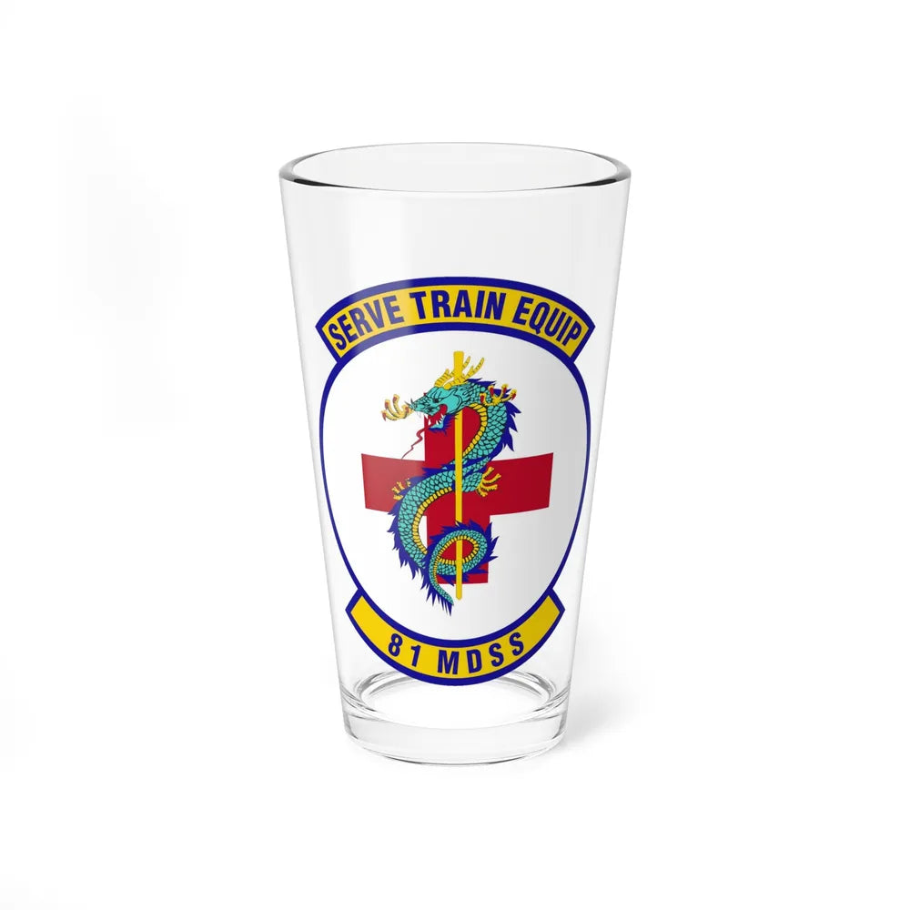 81st Medical Support Squadron (U.S. Air Force) Pint Glass 16oz-16oz-Go Mug Yourself