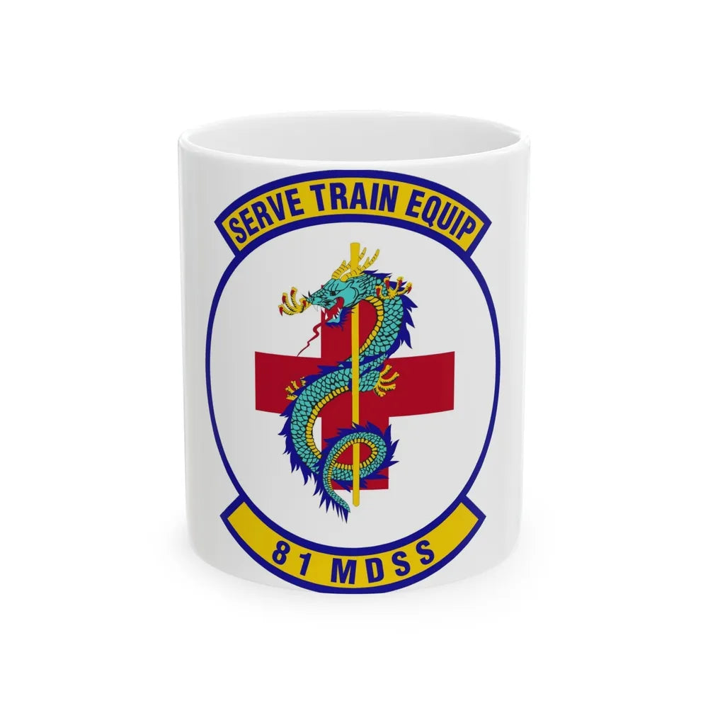 81st Medical Support Squadron (U.S. Air Force) White Coffee Mug-11oz-Go Mug Yourself