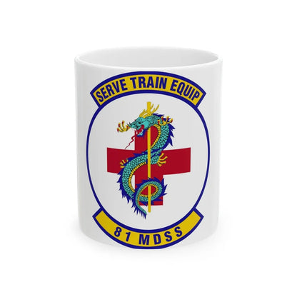 81st Medical Support Squadron (U.S. Air Force) White Coffee Mug-11oz-Go Mug Yourself