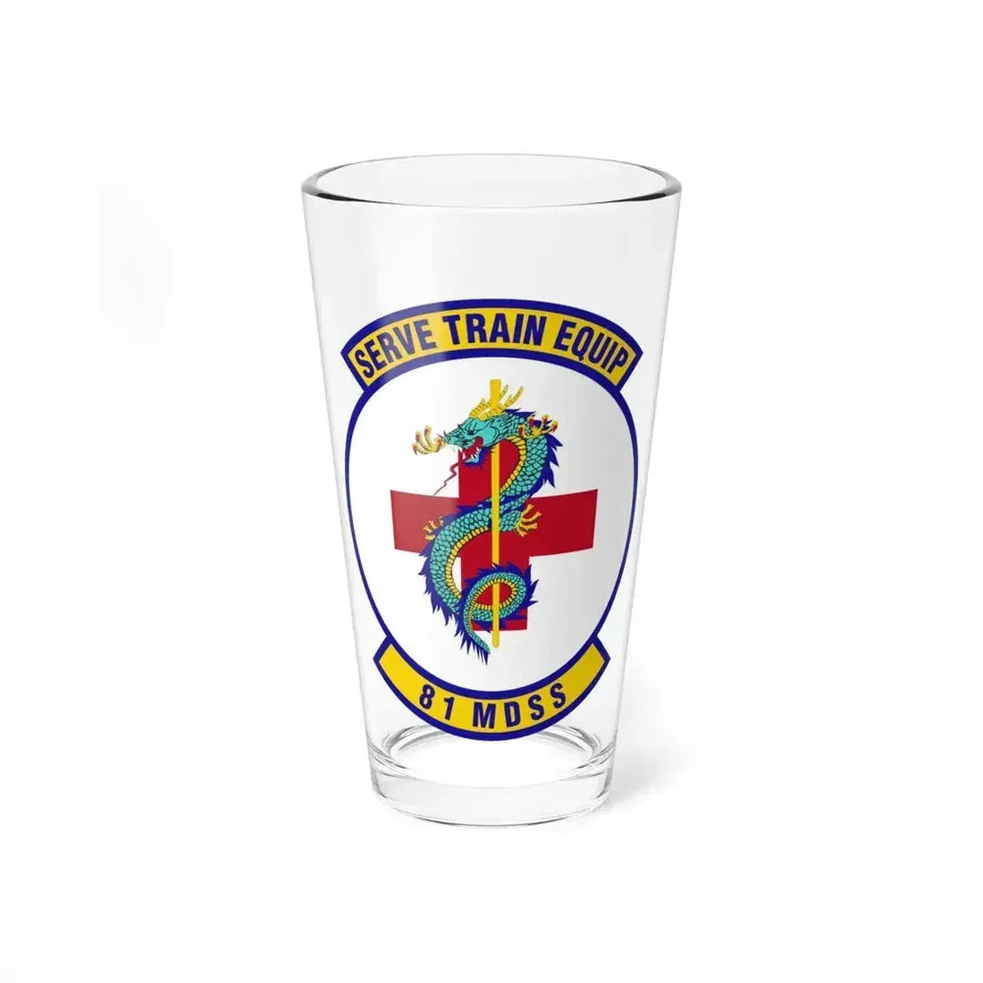 81st Medical Support Squadron (U.S. Air Force) Pint Glass 16oz 16oz - Go Mug Yourself