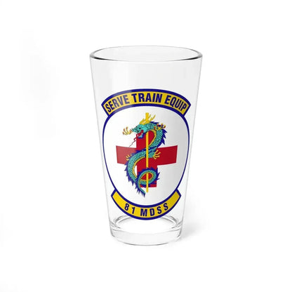 81st Medical Support Squadron (U.S. Air Force) Pint Glass 16oz 16oz - Go Mug Yourself