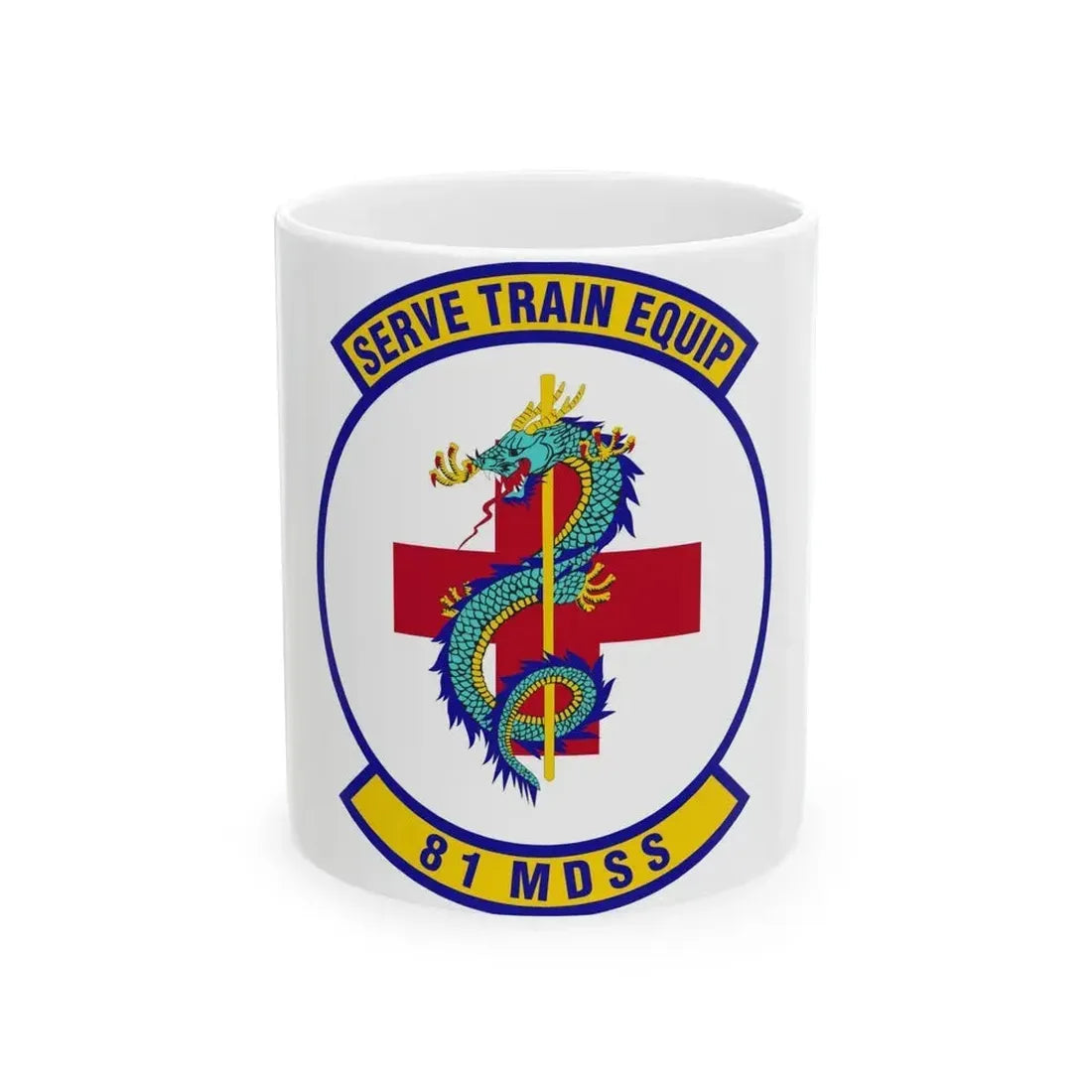 81st Medical Support Squadron (U.S. Air Force) White Coffee Mug 11oz - Go Mug Yourself