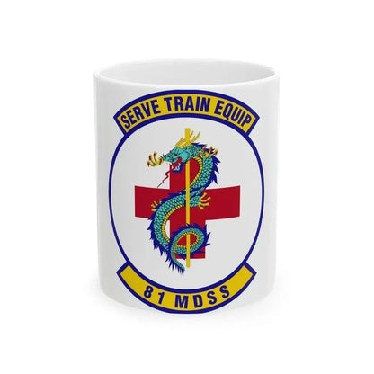81st Medical Support Squadron (U.S. Air Force) White Coffee Mug 11oz - Go Mug Yourself