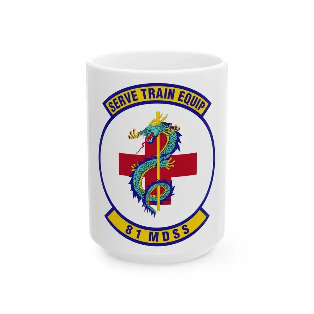 81st Medical Support Squadron (U.S. Air Force) White Coffee Mug 15oz - Go Mug Yourself