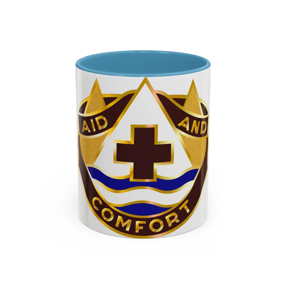 82 Field Hospital (U.S. Army) Accent Coffee Mug-11oz-Light Blue-Go Mug Yourself