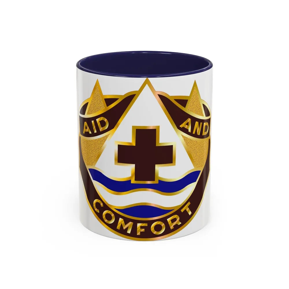 82 Field Hospital (U.S. Army) Accent Coffee Mug-11oz-Navy-Go Mug Yourself