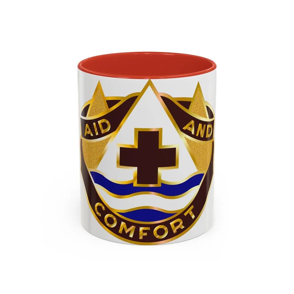 82 Field Hospital (U.S. Army) Accent Coffee Mug-11oz-Red-Go Mug Yourself